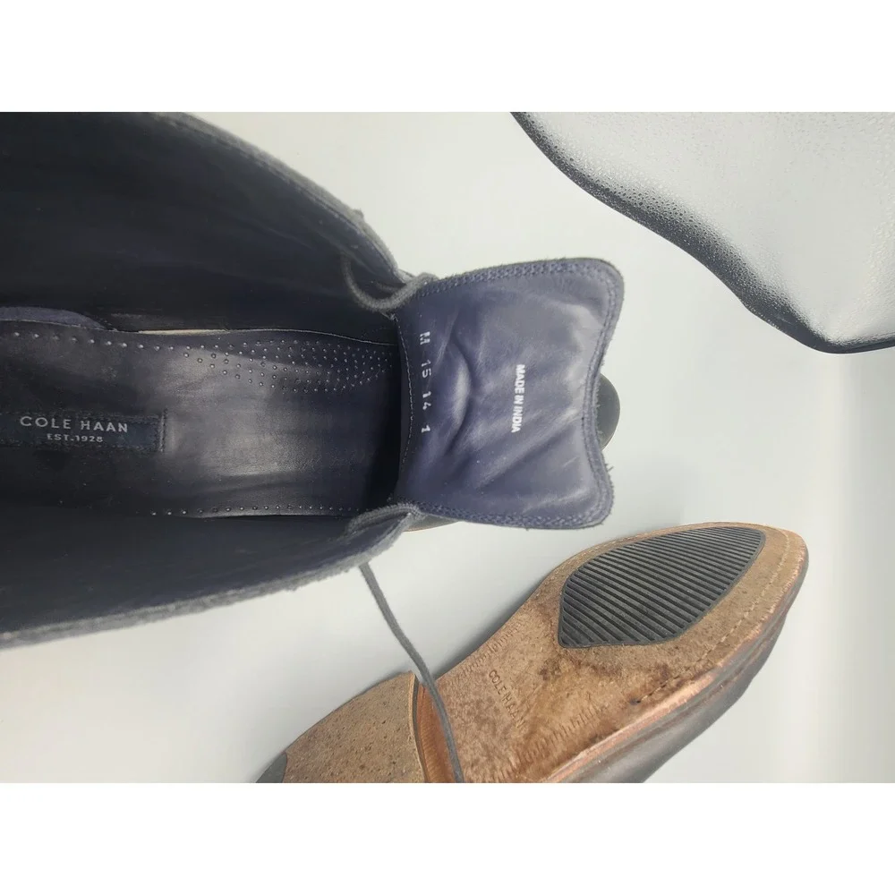 Cole Haan Men's‎ Cambridge Chukka Black Leather boots size 14